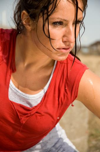 Sweating Woman