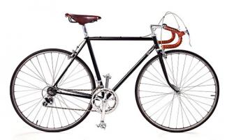 Side view of road bike