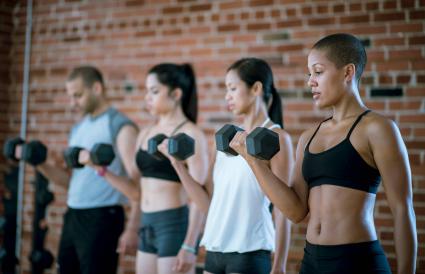 Lifting Dumbbells Together