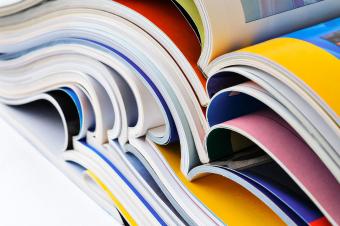 Stack of literary magazines