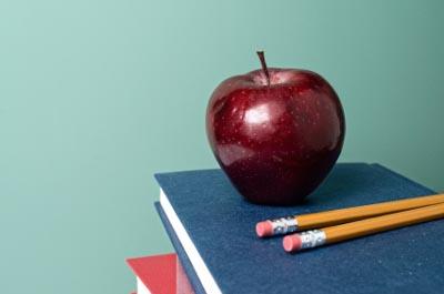books and apple
