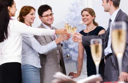 People congratulating each other.