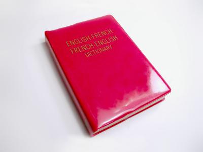 French dictionary.