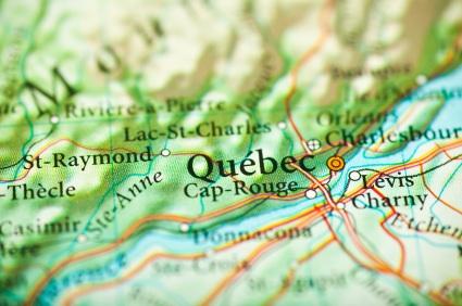 Map of Quebec