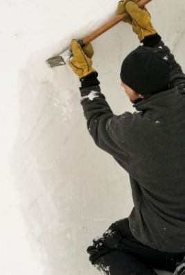 snow sculpting