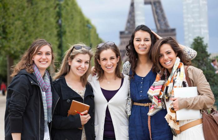 Group of female students