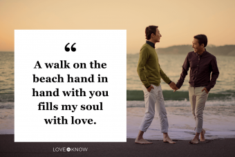 Romantic Beach Quote to Share With Loved Ones
