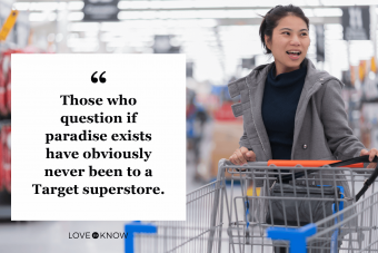 woman with shopping cart enjoy shopping