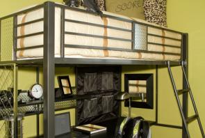 Loft bed with desk