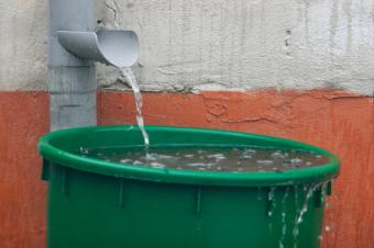 A simple rain water irrigation system.