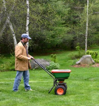 broadcast fertilizing