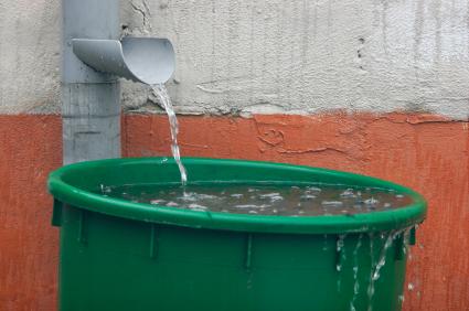 A simple rain water irrigation system.