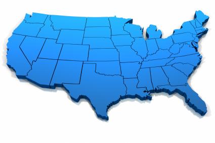 map of the USA