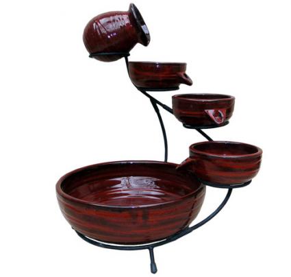 Smart Solar cascading water fountain