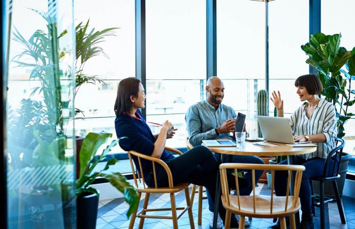 Business colleagues meeting