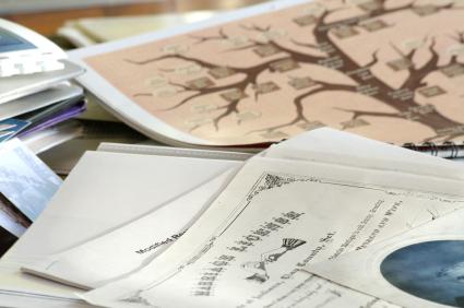 Family tree and family records.
