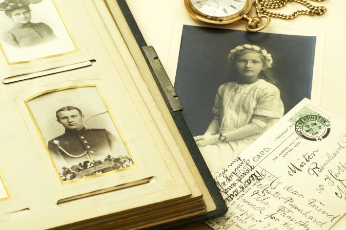 Photographs and postcard