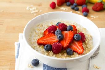 oatmeal and fruit