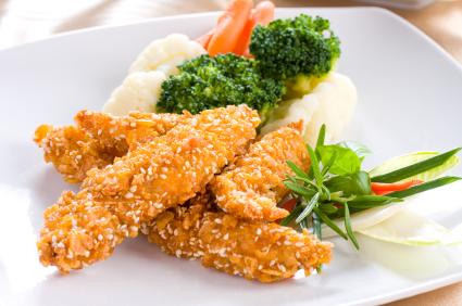 Breaded chicken