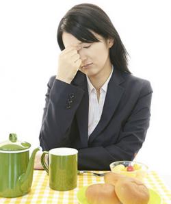 Headache when eating bread