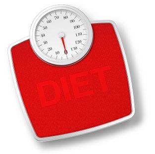 Red Bathroom Scale