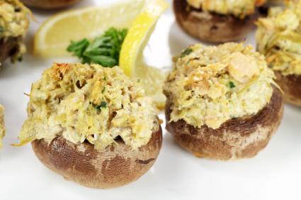 Crab stuffed mushrooms