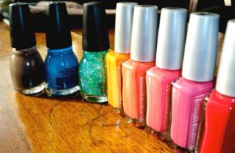 Nail polish may contain phthalates.