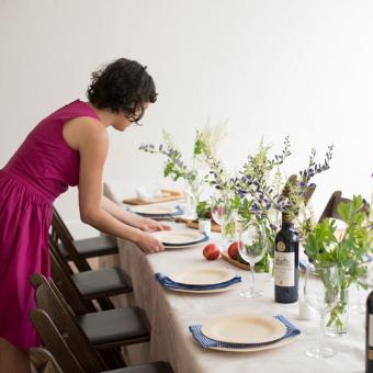 Veneerware Round Bamboo Plates