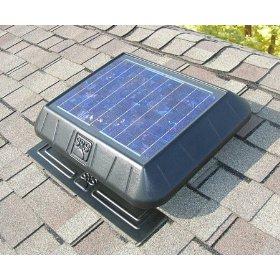 Solar Powered Flat Base Attic Fan