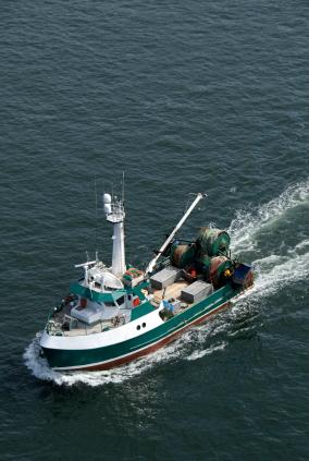 North Pacific fishing boat sets out