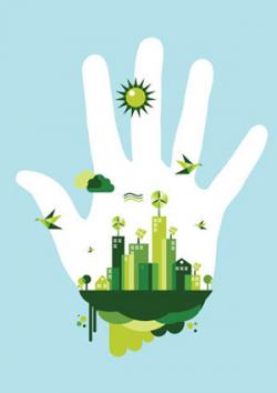 Green city hand