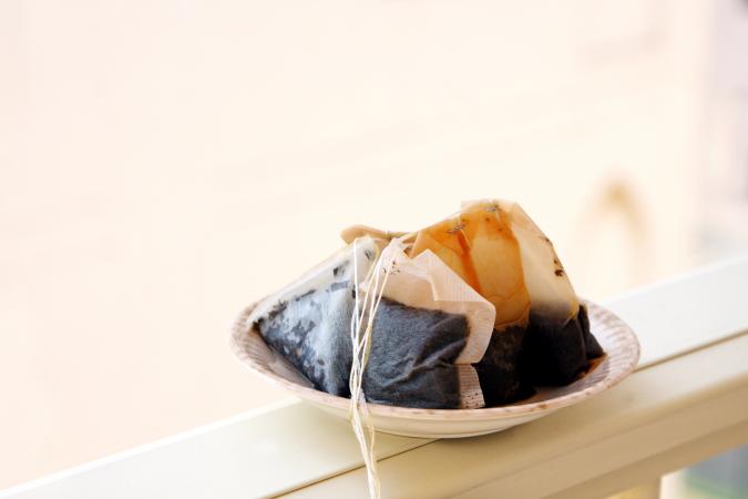 used tea bags