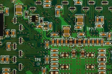 Circuit board illustrating green technology