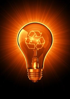 Light bulb recycling concept