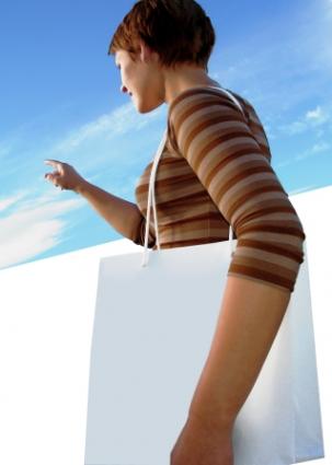 Woman with shopping bag