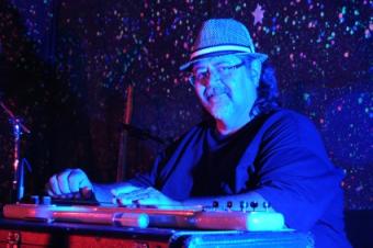 Man playing lap steel