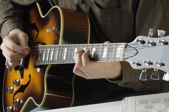 practicing chords
