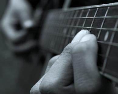Fretboard closeup