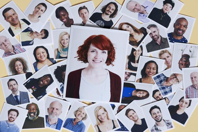 Photos with different hair colors