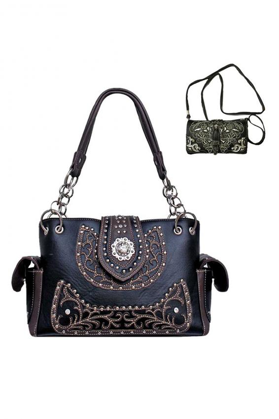 Western Style Leather Purses Lovetoknow Texas West Western Ostrich Handbag With Matching Wallet