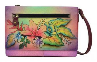 Buy Anna by Anuschka Hand Painted Leather, Checkbook Wallet/Clutch