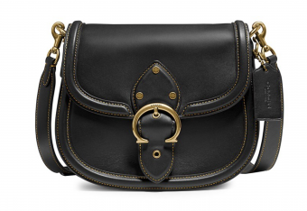 COACH Beat Leather Saddle Bag