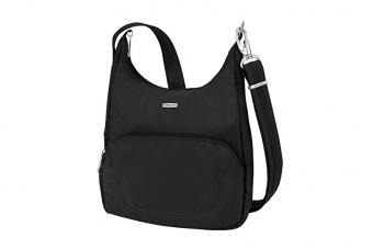 Travelon Anti-Theft Classic Essential Messenger Bag, Black, One Size