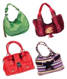 Image of four stylish handbags
