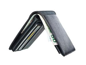 black bifold wallet
