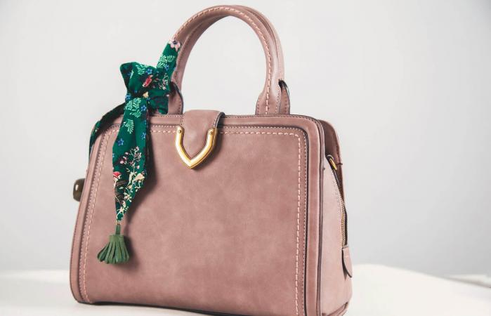woman purse on table