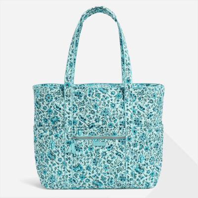 turquoise tote bag