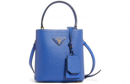 Prada Small Saffiano Leather Panier Bag