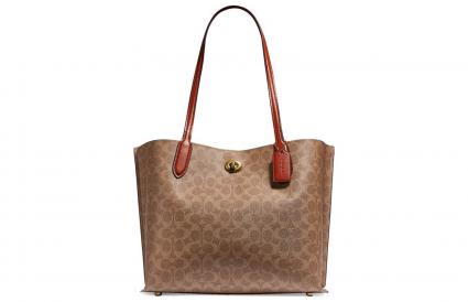 Coach Willow Tote In Signature Canvas