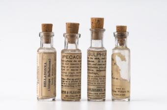 old homeopathy bottles